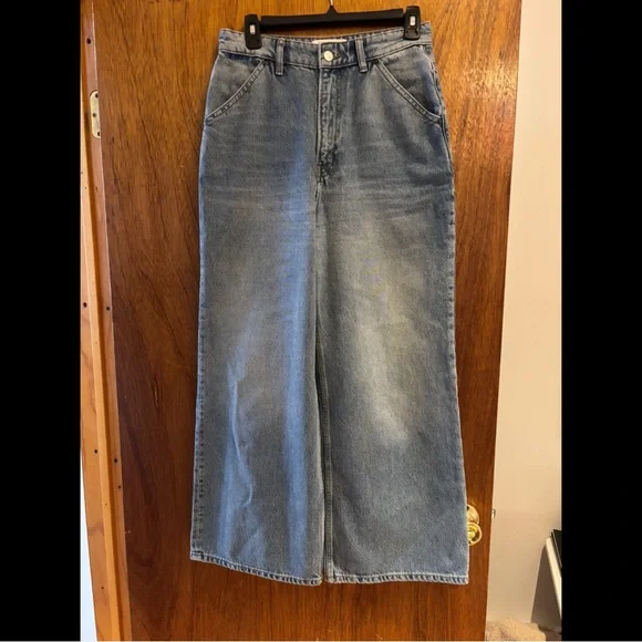 NWOT REFORMATION JACKIE ULTRA HIGH WAIST WIDE LEG JEANS SIZE 27 - Picture 2 of 5